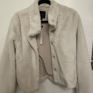Faux fur white/off white Sanctuary jacket. Never worn with tags! Super soft!